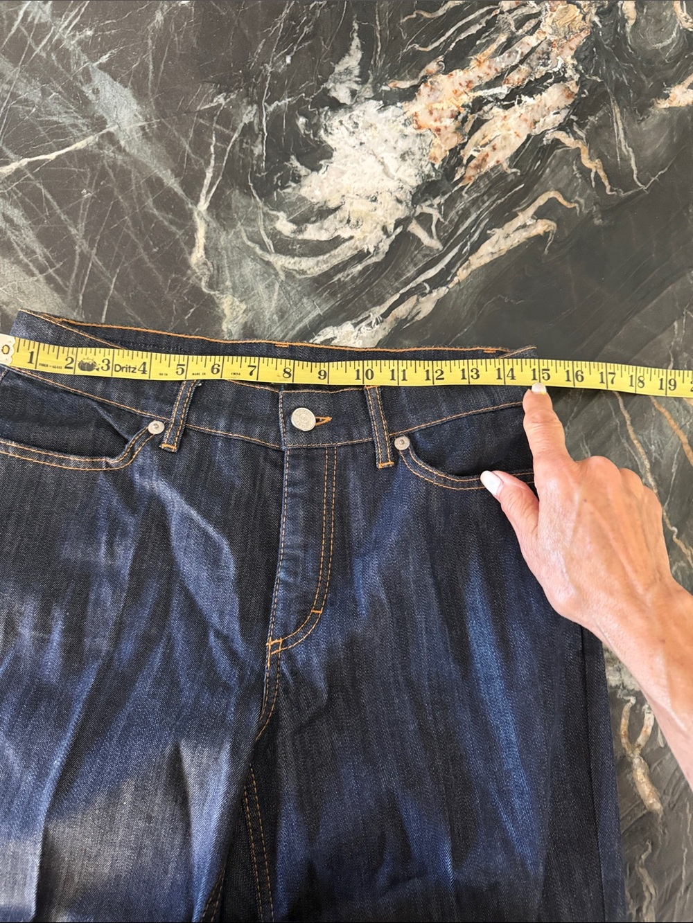 Escada Dark Indigo Flare Jeans - Picture 10 of 13